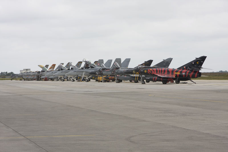 Tiger line at Landivisiau